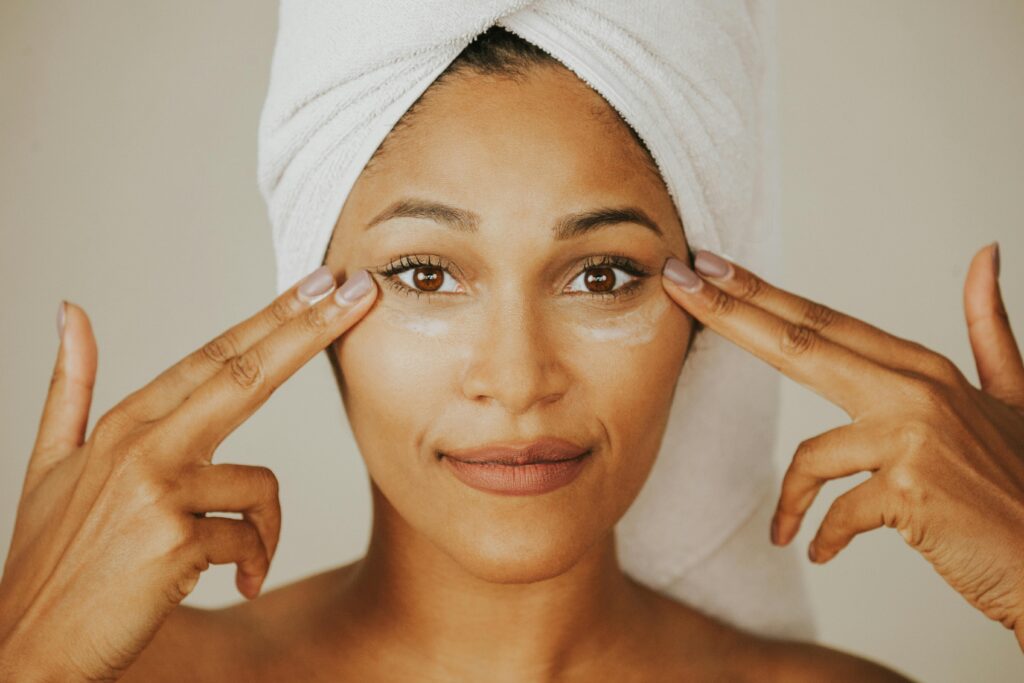 Locking in skincare with a night cream